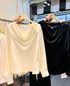 Cowl Neckline Long Sleeves